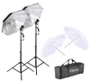 POGROGROFAL Dual Po Dreencella Lighting Video Kit Dreenreflektor PO Glühbirne Tall Studio Regenschirm Blitzblitzlicht STA4169852