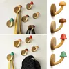 Decorative Plates Cute Mushroom Shaped Wall Hooks Creative Multifunctional Clothes Hats Sundries Hanging Racks Home Decor Accessories