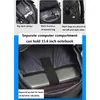 Plecak antyfiltowkowy Mężczyźni PVC 15,6 cali laptop USB Wodoodporny notebook Rucksack Business Travel Taps Pack Bag dla mężczyzny