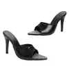Hip Gold Diamond Sandal Fashion Pointed High Sandles Heels Sandals Slippers For Summer Sandal Women 240228