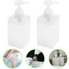 Dispensateur de savon liquide 2pcs bouteille vide Pompe en plastique 450 ml de lotion de lotion rechargeable Récipient cosmétique