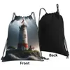 Backpack Lighthouse on the Ocean sac à dos mode Portable Sacs à cordon de crampon Pocket Rangement Sac Bookbag pour homme femme