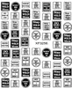 12PCSLOT 3D Stickers de ongles décalcomanies étanches Autocollant manucure auto-adadhésive Designer luxueux 30 articles pour choisir le logo bricolage233503080