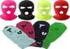 3 delik kış sıcak unisex balaclava maske şapkası tam yüz maske siyah örgü kayak snowboard şapka şapkası şapka kapağı hip hop çok renkli beanie1765415899