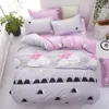 Bedding Sets Juego De Ropa Cama Gris Para Nios Y Adultos Verano Conjunto 3o 4 Unidades Funda Edredn