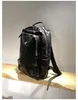 Backpack PNDME Fashion Luxury Genuine Leather Men Women's Black Outdoor Travel High Quality Natural Real Cowhide Laptop Bagpack