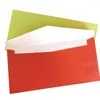 Enveloppe cadeau 10pcs / lot 220 110 mm enveloppe brillante colorée Design aléatoire pour la papeterie de bureau de bureau