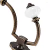 Ganci da 1 pc antichi bronzo gancio da bagno cappelli da parete da parete cappotto in lega con viti 125 95 mm