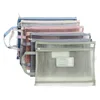 Torby do przechowywania organizator papieru papierniczego Podpakowy biuro szkolne dostawy torebki worka dokumentowa zamek błyskawiczny Folder A4
