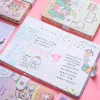 Anteckningsböcker söt björn anteckningsbok kawaii bärbar magnetisk spänne pu läder planerare anteckningsvis handbok diy målning journal stationer