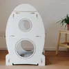 Abbigliamento per cani Simple in legno Multifunzionale gatto a tre strati nido a tre strati rampicante spazio graffio