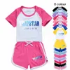 Kids Clothes Boys Girls Sets Trapstar Children's Short Sleeved T-shirts Shorts Sports Suits Leisure Toddler Youth Training Suit B165#