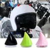 Yeni 2pcs Renkli Motosiklet Şeytan Boynuzları Kedi Kulakları Dekor Evrensel Motosiklet Bisiklet Araba Stil Dekorasyon Kask Stickers