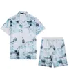 2024men's shorts en shirt set zomerontwerper set heren en dames fashion vakantie paar print vrije tijd losse t-shirt luxe hoogwaardige t-shirt m-3xl