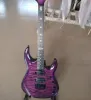 Kable Darmowa wysyłka Nowa wysokiej jakości Flame Maple Purple Electric Gitara White Custom Guitar Kolor Guitar Guitar Man