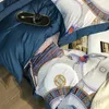 Zestawy pościeli Łóżka domowe luksusowe 1000tc egipski zestaw bawełniany miękki satynowy łóżko bielizny 220x240 Polejki/płaskie kołdry pokrywy kołdry