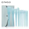 Kits o.two.o 10 pcs de maquillage pinceaux Set Feed Shadow Face Blush Foundation Presses Pouth Brushes Brushes Makeup Tools Cosmetics