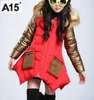 Veste d'hiver des filles pour enfants avec collier de fourrure Parka Vêtements Baby Coton à capuche chaude Big Taille 4 6 8 10 12 14 ans 2011029786860