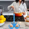 Spoons Poacher Poacher Holder à l'épreuve de la cuisinière à la chaleur Silicone à vapeur Plateau de cuisine outils de cuisine à 3 grilles Réutilisables pour les œufs