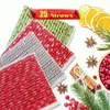 Wegwerpbekers rietjes 50/25 stks kerstkrant Kraft Straight Holiday Wedding Jaar feestartikelen