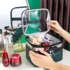 2024 Multifunctionele reis Clear make -uptas mode diamant cosmetische tas toiletartikelen organisator waterdichte vrouwen opslag make -up cases voor