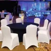 5 PCS Stretch Elastic Universal Spandex Wedding Chair Covers Polyester Fabric for Party Banquet Hotel Supplies Many Colors