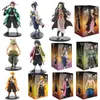 عمل Action Toy Figures Figure Demon Slayer Figure Kamado Tanjirou Nezuko Action Acture PVC Model Toys Zenitsu تمثال INOSUKE KIMETSU NO YAIBA