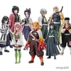 Action Toy Figures Demon Slayer GK Anime Figures Tanjirou Nezuko Zenitsu Giyuu Muichirou Modèle Kimetsu no Yaiba Action Figures Toys Gift for Kids