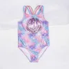 Één-stuks 3-14 jaar Years Girls Kids Swimsuit 2024 Borduurwerk kinderen meisje één stuk badkleding viscaal zwempak strandkleding Monokini A306