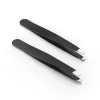 2024 Stainless Steel Eyebrow Clip Black Pointed Eyebrow Tweezers Plucking Beauty Too pince a epiler for stainless steel eyebrow clip