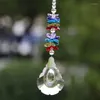 Decorative Figurines 3PCS/Lot Handmade Crystal Suncatcher Ornament Hanging Faceted Cucurbit Drop Prism Rainbow Maker Pendant For Gifts