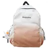 School Bags Weysfor Fashion Waterproof Nylon Women Backpack Graduated Color Casual For Teenagers Large Capacity Ladies Schoolbag
