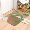 Badmatten farbige Pflanzen drucken dekorative Eingangs Türmat Anti Slip Badezimmer Teppich absorbierende Küche Teppich Tropischer Stil Wohnmatte