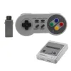 Gamepads för NES/SNES/Wii Wireless Controller Classic Super 2.4G Mini Game Gamepad med Adapter Joystick