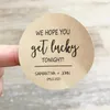 Opakowanie prezentów 50pcs bilet Lotto Favors Favors Wedding Favor torebki Mamy nadzieję, że masz szczęście