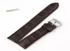 Całkowite Blackbrown Wysokiej jakości miękki pasmo dresowe skórzany pasek stalowy stalowa klamra zegarki na nadgarstki szerokość 18 mm 20 mm 22mm3490307