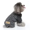 犬のアパレル暖かい小さなタートルネックニット冬ペットの高襟服ジャンプスーツパジャマセーター中犬用猫猫コート服