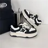 Freizeitschuhe klobige Plattform -Sneakers für Frauen Leder Stoff Patchwork Ladies Mode Gehen dicker Boden