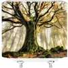 Shower Curtains Nature Tree Retro Large In Foggy Forest Landscape Bathroom By Ho Me Lili Curtain Waterproof Polyester Cloth With Hooks