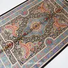 Carpets 4'x6 'Great Pure Silk Oriental Persian Handmade Carpet Qum tapis (ZQG509A)