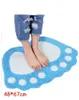 Badmatten Fußdrucken Nicht-Schlupf-Badezimmer Teppichmatte Toilette Memory Schaum Teppichpissen Teppiche Mikrofaser Mini