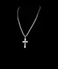 Katolska Crucifix Pedant Halsband Guld rostfritt stål halsband Tjock långhalsfria unika manliga män modesmycken Bibelkedja y8666549