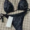 Damen Bikinis Luxus Strass Badebekleidung sexy Rückenless Frauen Badeanzug Badeanzug hochgrad