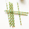 Drinking Straws Color Paper Party Originality Environmental Protection Disposable Stripe Wave Dot Straw Casual Coffee