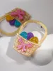 Bengelen oorbellen paas glitter mand ei boog voor vrouwen meisjes mooie acryl kleurrijke oorrang feest sieraden geschenken