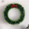 Flores decorativas 25-30 cm de coroa de natal porta pendurada girlanda macia rattan Navidad ornament Wincown Home Wall Party Ano Decoração