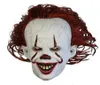 Film S it 2 Cosplay Pennywise Clown Joker Mask Tim Curry Mask Cosplay Halloween Party Requisiten LED Maske Masquerade Masken Ganz F8610394