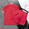 Designer Mens Tracksuits Polo Lapel Neck Summer T-shirt T-shirts Breeches Biscus de plage Costumes