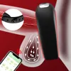 App Vibrator Penis Ring para Ejaculação Penisring Toys Sexy Homem Men Ringos Vibrando Ringos Capas sem fio Masturbação masculina