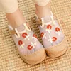 Casual Shoes Shallow Mouth Soft Woman Female Footwear Sneaker Round Toe Dress TPR Basic Ethnic Lace-Up